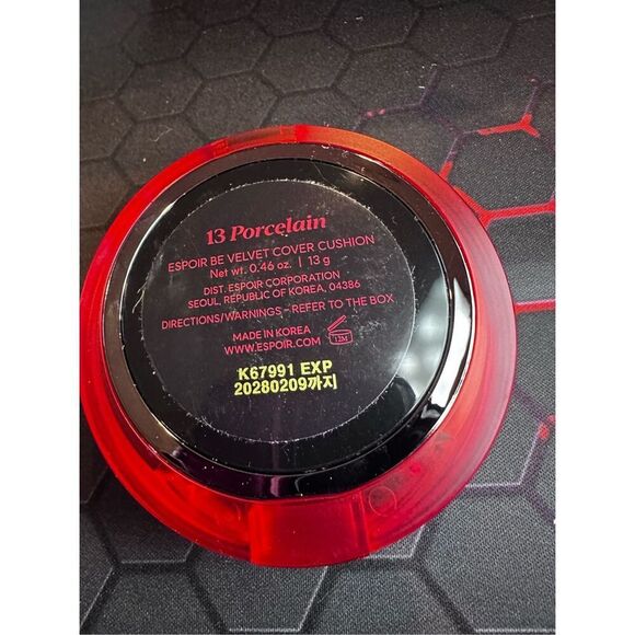 ESPOIR Be Velvet Cover Cushion 13 Porcelain 13g - Picture 3 of 3